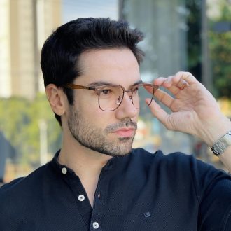 safine com br oculos de grau masculino quadrado marrom miguel 2 0 2