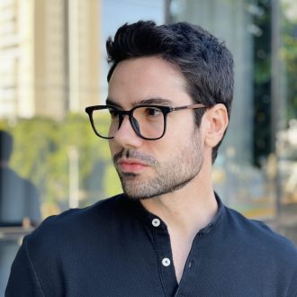 safine com br oculos de grau masculino quadrado preto fosco gael 2 0 3