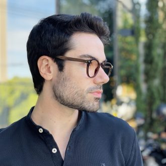 safine com br oculos de grau masculino redondo marrom henry 2 0 2