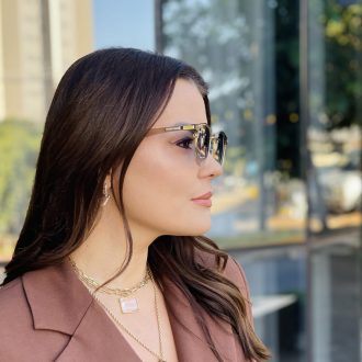 safine com br oculos de sol feminino quadrado dourado tarsila 2