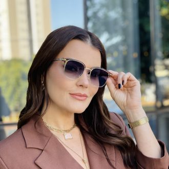 safine com br oculos de sol feminino quadrado dourado tarsila 3