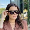 safine com br oculos de sol feminino quadrado marrom selena 1