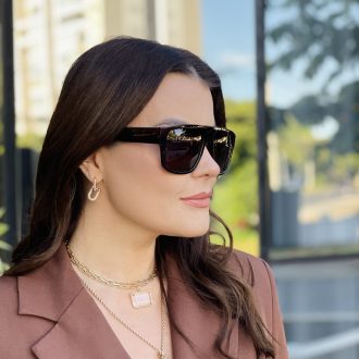 safine com br oculos de sol feminino quadrado marrom selena 2