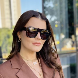 safine com br oculos de sol feminino quadrado marrom selena 3
