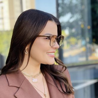 safine com br oculos de sol feminino quadrado marrom tarsila 2