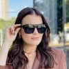 safine com br oculos de sol feminino quadrado preto selena 1