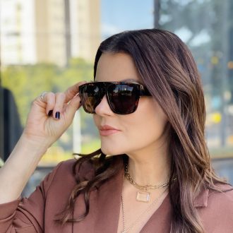 safine com br oculos de sol feminino quadrado tartaruga selena