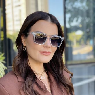 safine com br oculos de sol feminino quadrado transparente hanna 3