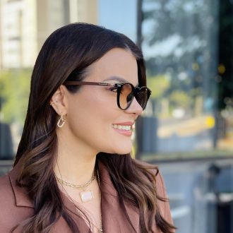 safine com br oculos de sol feminino redondo preto e amarelo monalisa 2