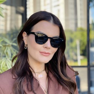 safine com br oculos de sol feminino redondo preto kim 3
