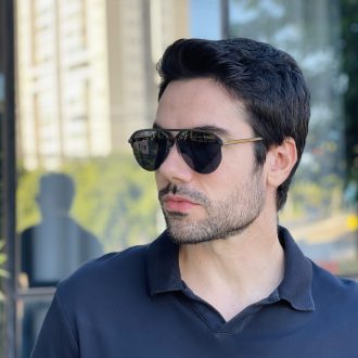 safine com br oculos de sol masculino aviador grafite jorge 3
