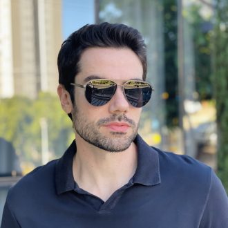 safine com br oculos de sol masculino aviador grafite jorge