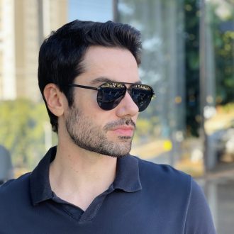 safine com br oculos de sol masculino aviador preto jorge 1