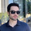 safine com br oculos de sol masculino quadrado cinza jean