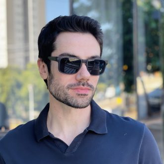 safine com br oculos de sol masculino quadrado cinza jean