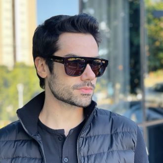 safine com br oculos de sol masculino quadrado marrom bento 1