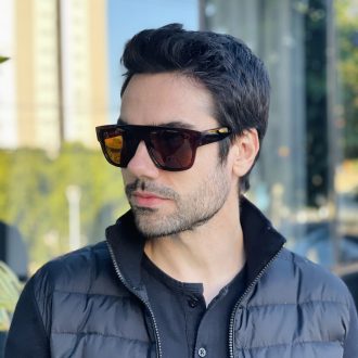 safine com br oculos de sol masculino quadrado marrom bento 3