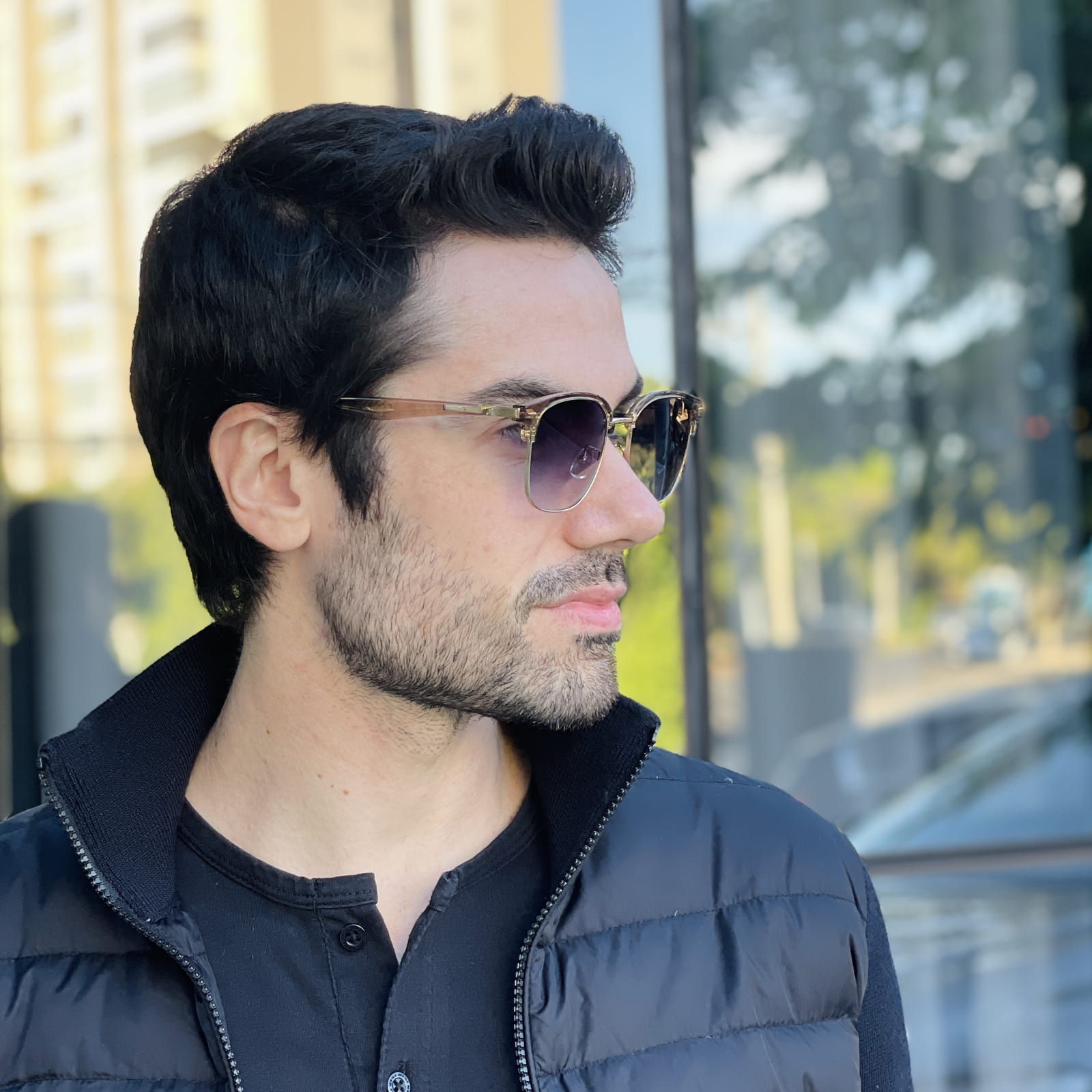 safine com br oculos de sol masculino quadrado marrom e dourado miguel 2 safine com br oculos de sol masculino quadrado marrom e dourado miguel 2