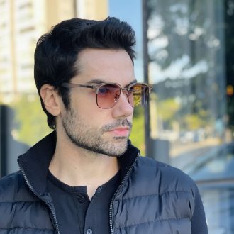 safine com br oculos de sol masculino quadrado marrom fosco miguel 1