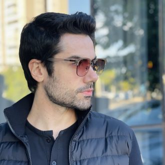 safine com br oculos de sol masculino quadrado marrom fosco miguel 2