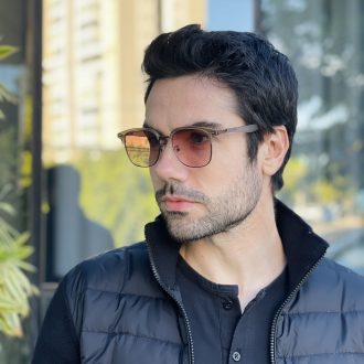 safine com br oculos de sol masculino quadrado marrom fosco miguel 3