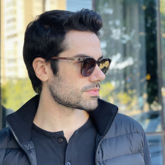 safine com br oculos de sol masculino quadrado marrom gael 2