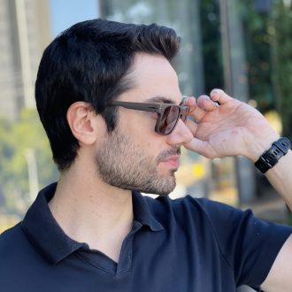 safine com br oculos de sol masculino quadrado marrom jean 2