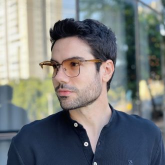 safine com br oculos de sol masculino quadrado marrom miguel 3