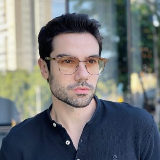 safine com br oculos de sol masculino quadrado marrom miguel