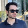 safine com br oculos de sol masculino quadrado preto e cinza jean
