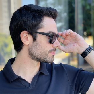 safine com br oculos de sol masculino quadrado preto e cinza jean 2