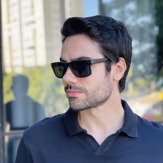 safine com br oculos de sol masculino quadrado preto e cinza jean 3