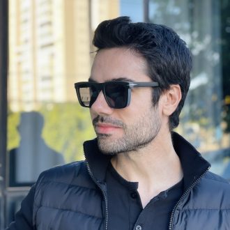 safine com br oculos de sol masculino quadrado preto e cinza oliver 3