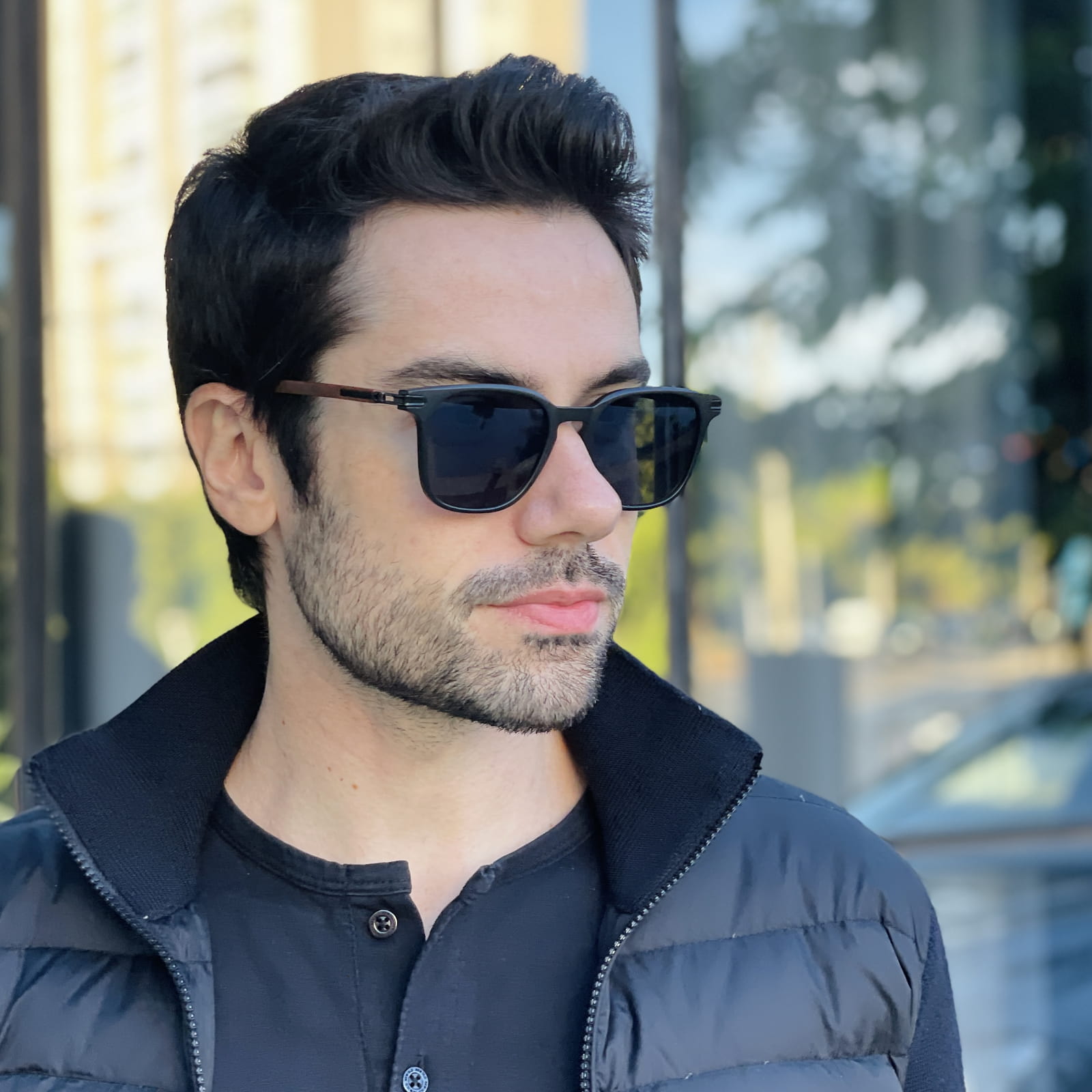 safine com br oculos de sol masculino quadrado preto fosco gael 1 safine com br oculos de sol masculino quadrado preto fosco gael 1
