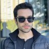 safine com br oculos de sol masculino quadrado preto fosco gael