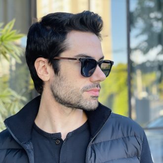 safine com br oculos de sol masculino quadrado preto fosco gael 2