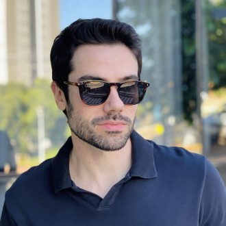 safine com br oculos de sol masculino quadrado tartaruga otavio