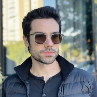 safine com br oculos de sol masculino quadrado transparente gael