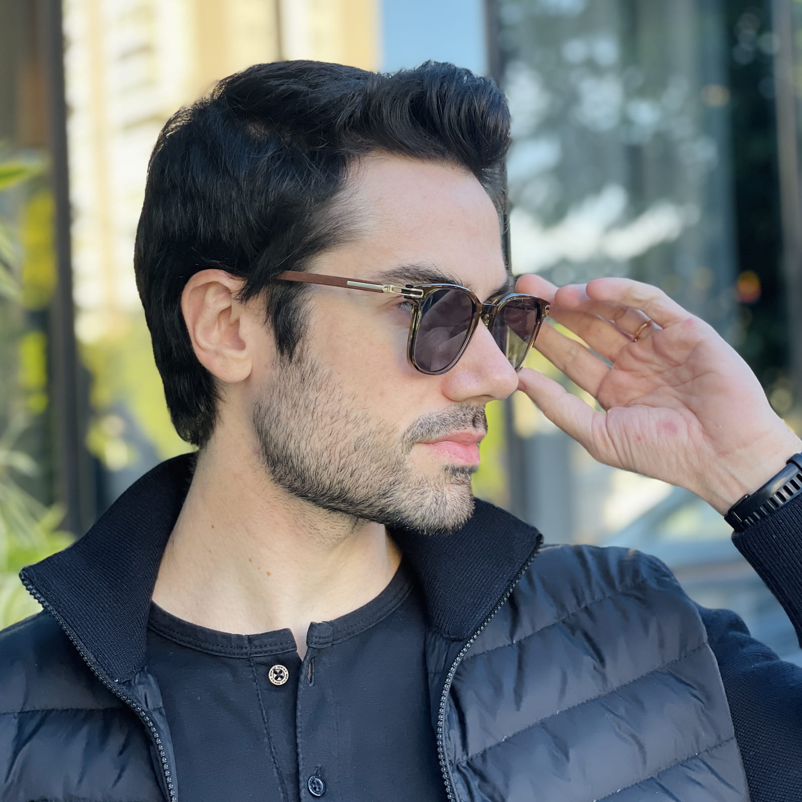 safine com br oculos de sol masculino quadrado verde gael 2 safine com br oculos de sol masculino quadrado verde gael 2