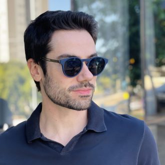 safine com br oculos de sol masculino redondo azul ronan 1