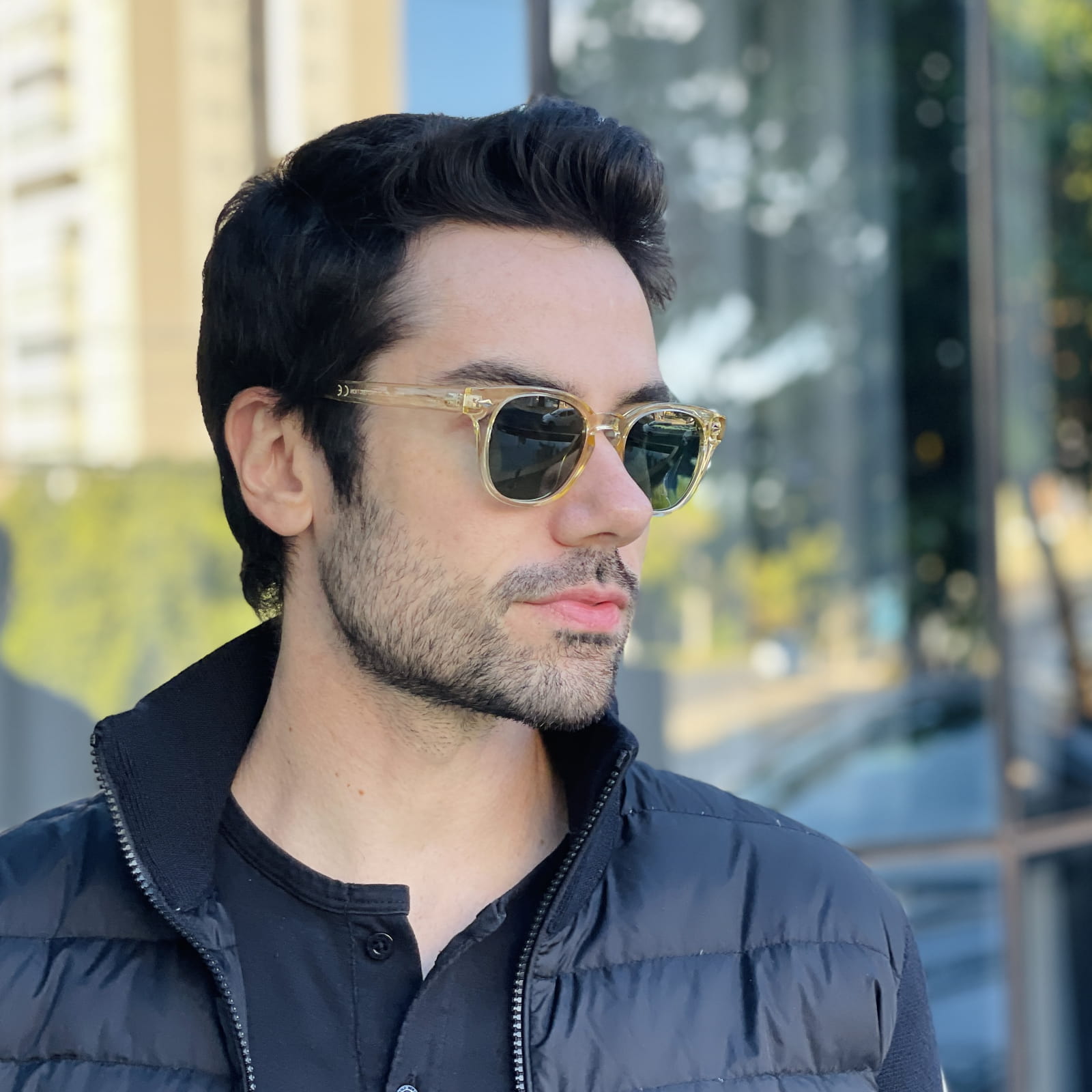 safine com br oculos de sol masculino redondo champanhe richard 1 safine com br oculos de sol masculino redondo champanhe richard 1