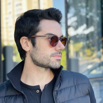 safine com br oculos de sol masculino redondo cinza e marrom vitor 2