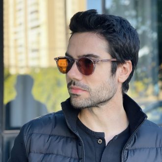 safine com br oculos de sol masculino redondo cinza e marrom vitor 3