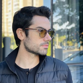 safine com br oculos de sol masculino redondo cinza e verde vitor 2