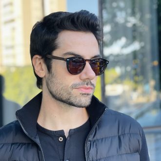 safine com br oculos de sol masculino redondo marrom henry 1