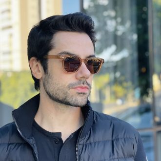 safine com br oculos de sol masculino redondo marrom richard 1
