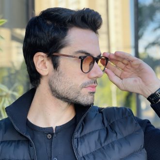 safine com br oculos de sol masculino redondo preto e amarelo vitor 2