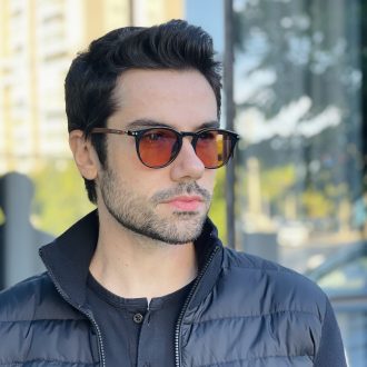 safine com br oculos de sol masculino redondo preto e marrom vitor 1