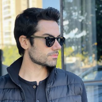 safine com br oculos de sol masculino redondo preto henry 2