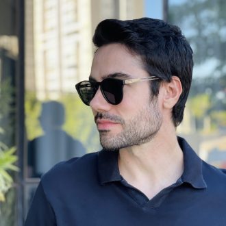 safine com br oculos de sol masculino redondo preto ronan 3